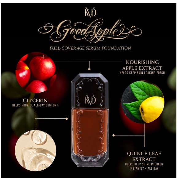 KVD Beauty Tan 074 Good Apple Non-Comedogenic Full-Coverage Serum Foundation. - Picture 6 of 6